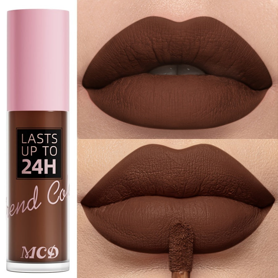 MCD Matte Brown Lip Glaze, Waterproof, Long-Lasting