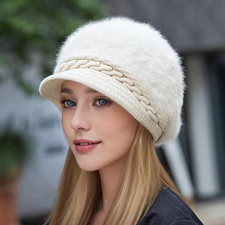 Thick Knit Winter Hat for Women Warm Christmas Hat-Hat-Bennys Beauty World