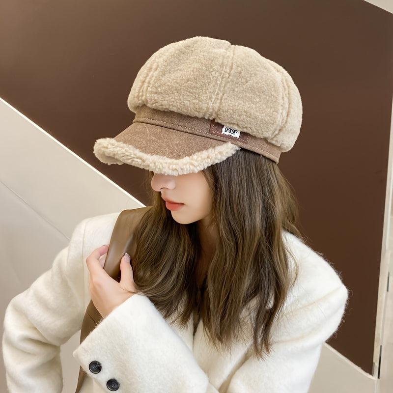 Women's Winter Knit Cap - Soft Fleece-Like Wind-Resistant Design-Bennys Beauty World