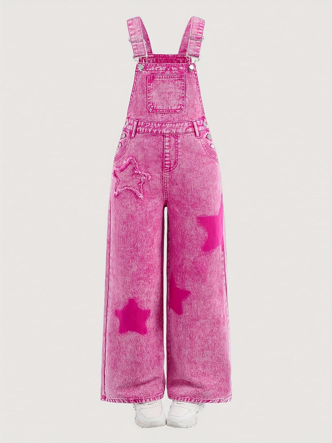 Girls' Denim Overalls Jumpsuit