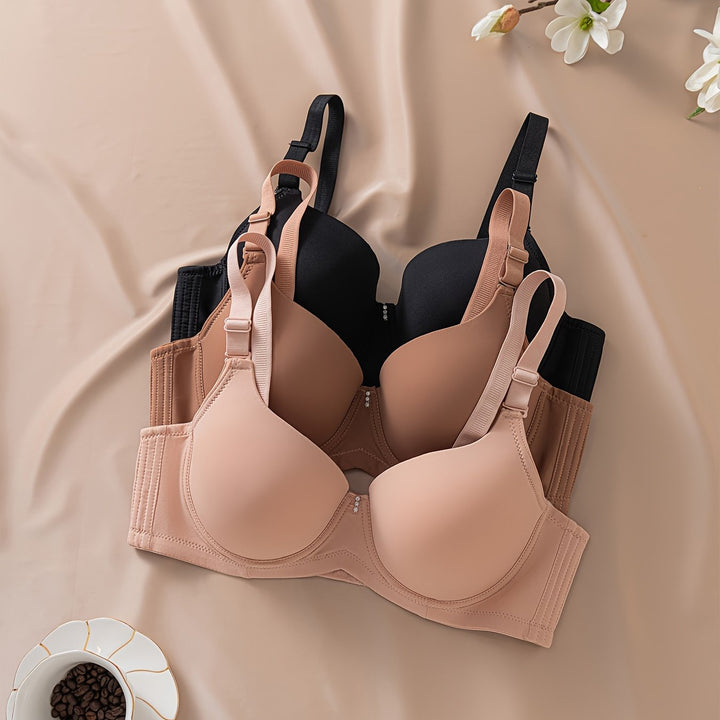 3pcs Pack Large Size Matte Women's Bra