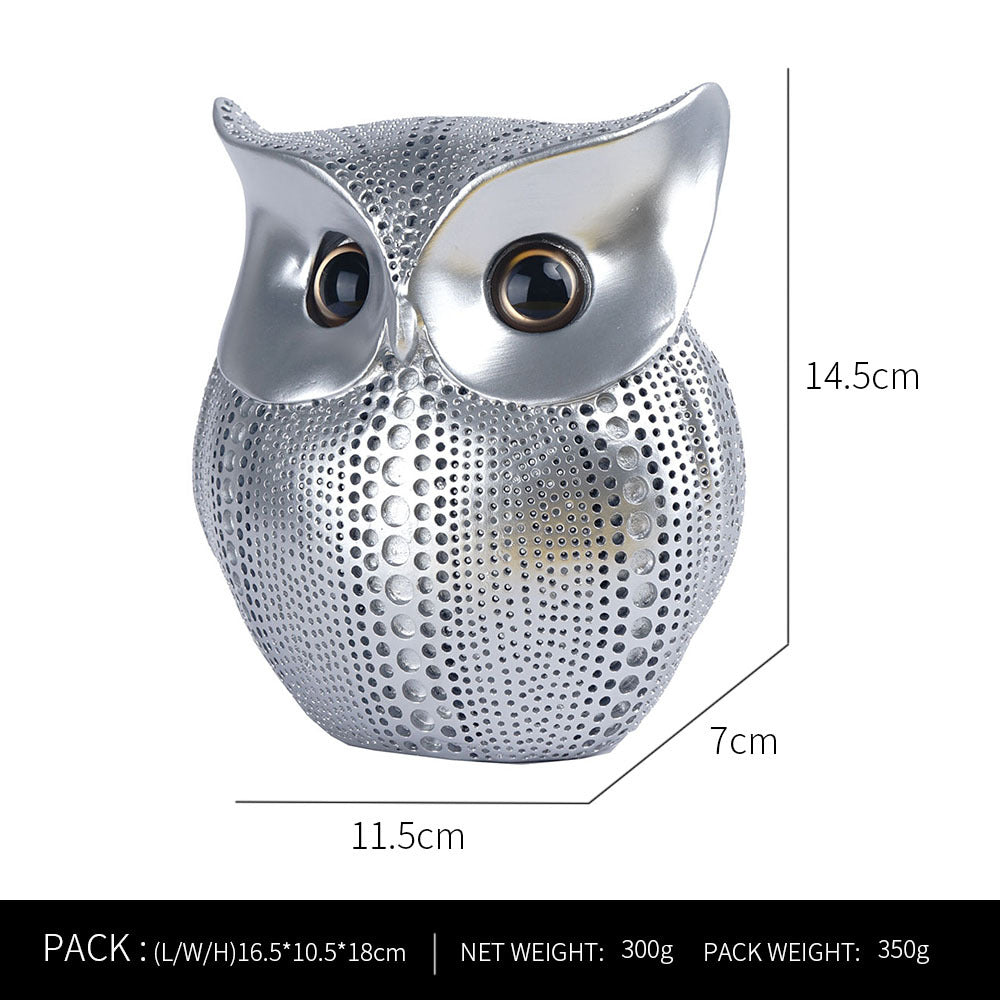 Owl Resin Craft Home Decoration