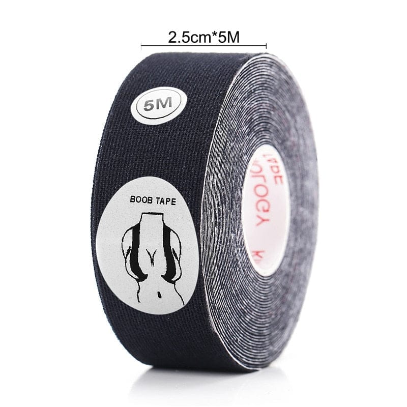 Boob Tape, Breast Lift Tape, Body Tape For Breast Support Lift Waterproof  Adhesive Bob Tape 2.5*5m