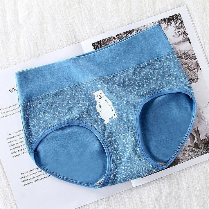 5Pcs/lot Women Panties High Waist Breathable Soft Cotton Underwear Bennys Beauty World