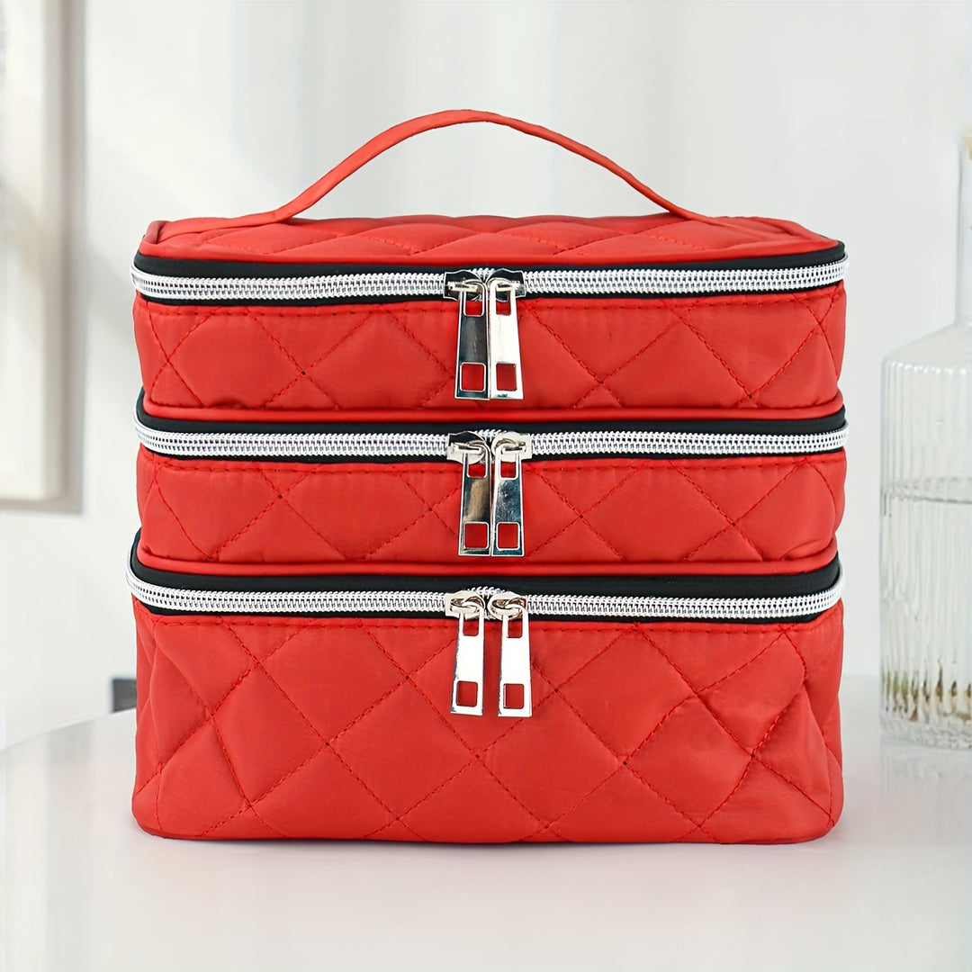 Stylish and lightweight large-capacity makeup bag