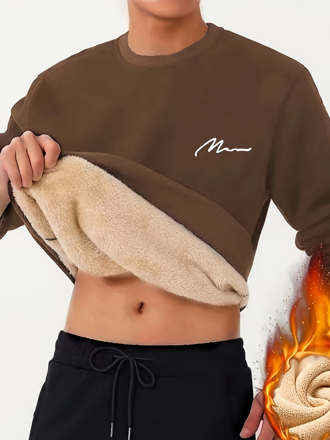 Men's Cozy Fleece Sweatshirt - Perfect for Winter and Fall-Bennys Beauty World