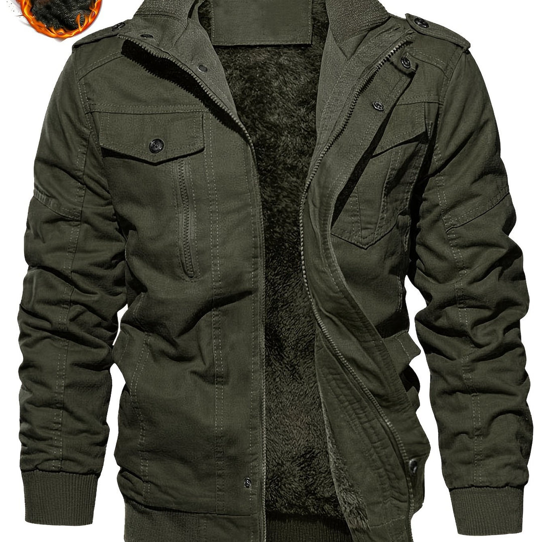 Men's Winter Jacket—Warm &amp; Thick Velvet