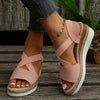 Wedge Sandals For Women Cross-strap Platform Gladiator Summer-shoes-Bennys Beauty World