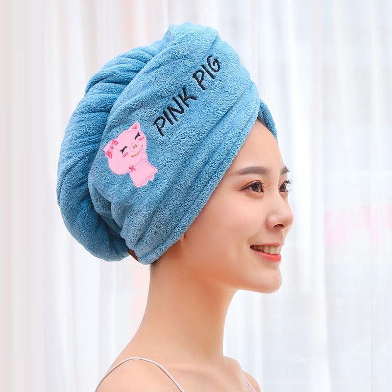 Home Daily Simple Embroidered Hair Drying-Haitr accessories-Bennys Beauty World