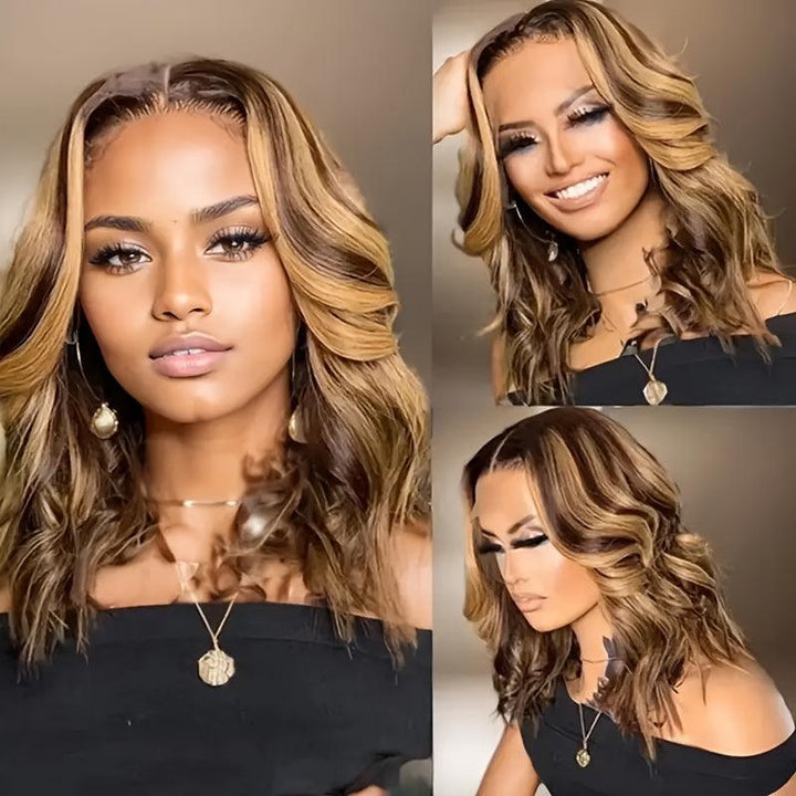 Ombre Lace Front Wig Human Hair Body Wave - Bennys Beauty World