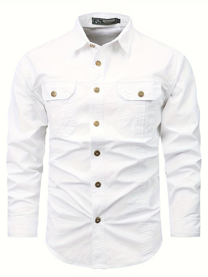 Men's Lightweight Long-Sleeve Work Shirt