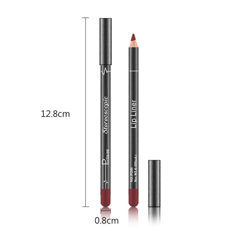 6 12Pcs/Set Waterproof Pencil Lipstick Bennys Beauty World