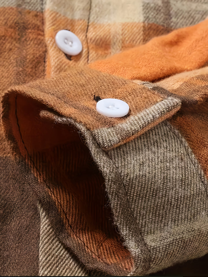 Men'S Casual Flannel Checkered Stylish Shirt