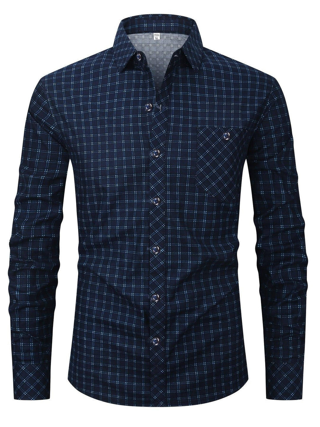 2 pcs Men's Long Sleeve Button-Up Shirts