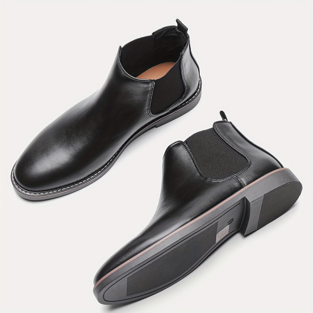 Men's Chelsea Boots - Classic Ankle Boots with Elastic Closure