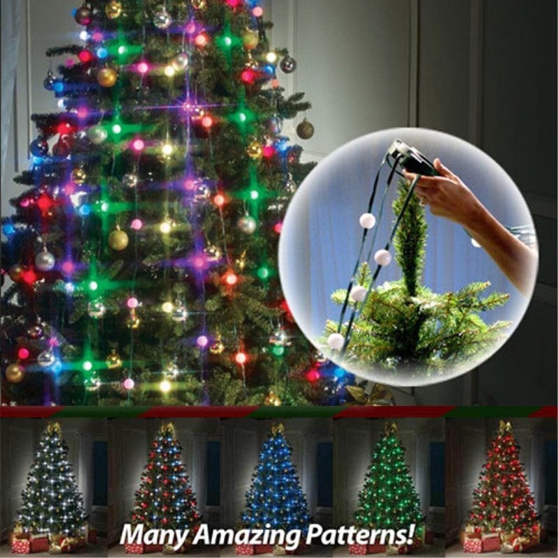 64 and 48 Light Dazzler Shower Tree Light Show of Christmas Tree Bennys Beauty World