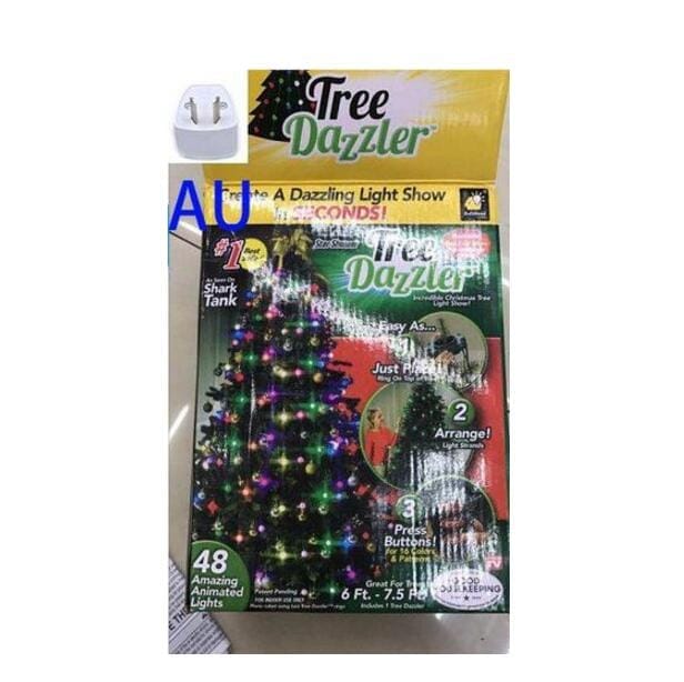 64 and 48 Light Dazzler Shower Tree Light Show of Christmas Tree Bennys Beauty World