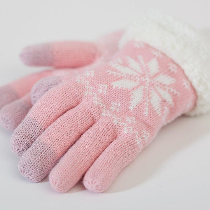 Velvet winter warm gloves-Gloves-Bennys Beauty World