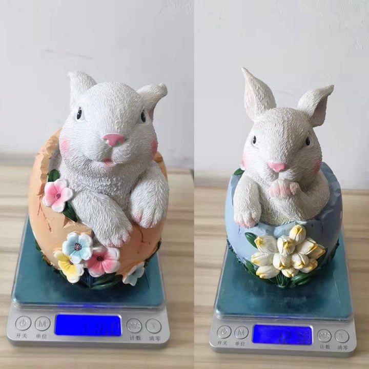 Easter Bunny Statue Ornament  Decor