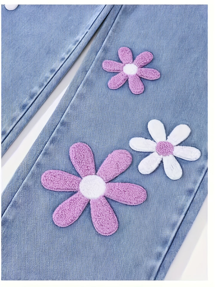 Fashionable Wide Leg Denim Jeans