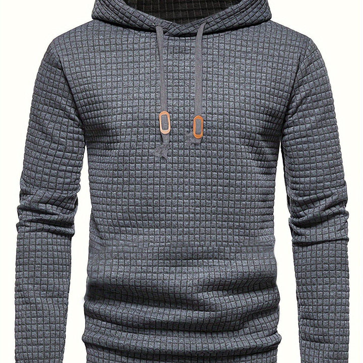 Men's Waffle Weave Comfort Hoodie-Hoodie-Bennys Beauty World