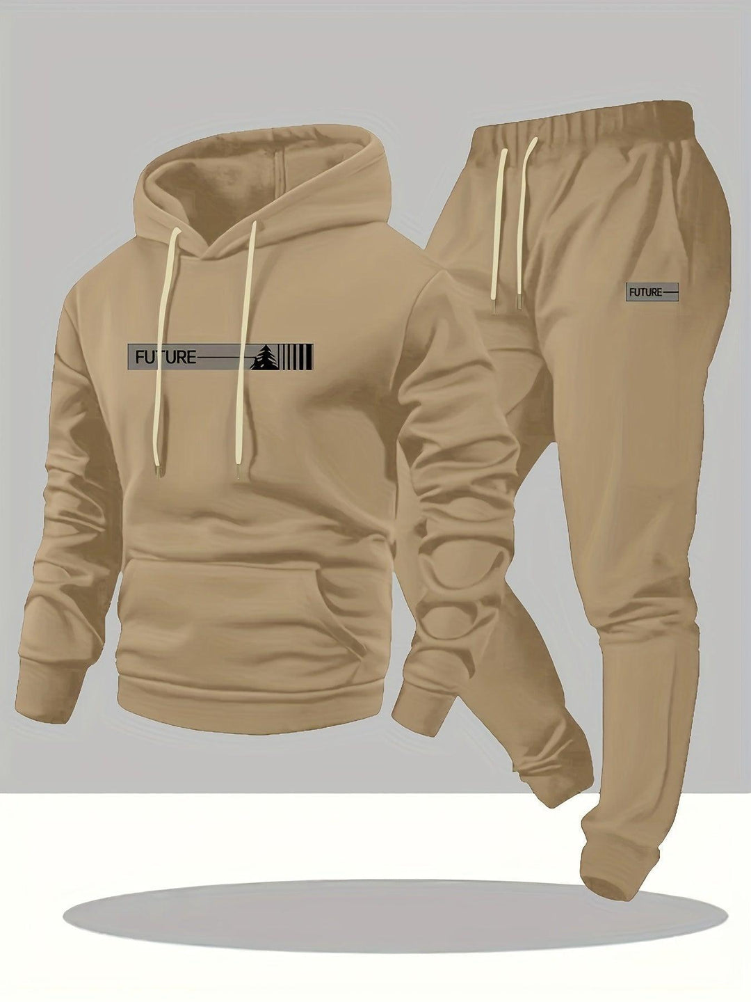 Men's Two-Piece Set Hoodie and Tapered Sweatpants