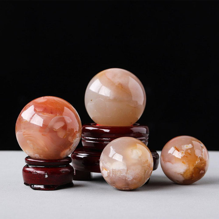 Natural Crystal Cherry Blossom Agate Crystal Decoration