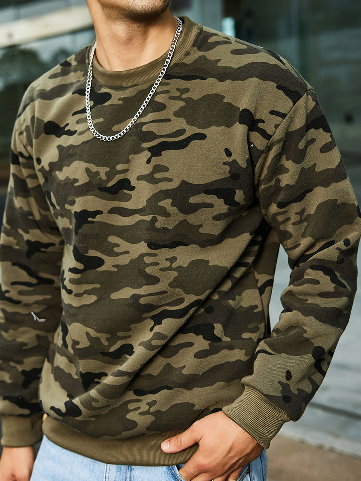 Men's Lightweight Long-Sleeve Shirt with a Round Neck