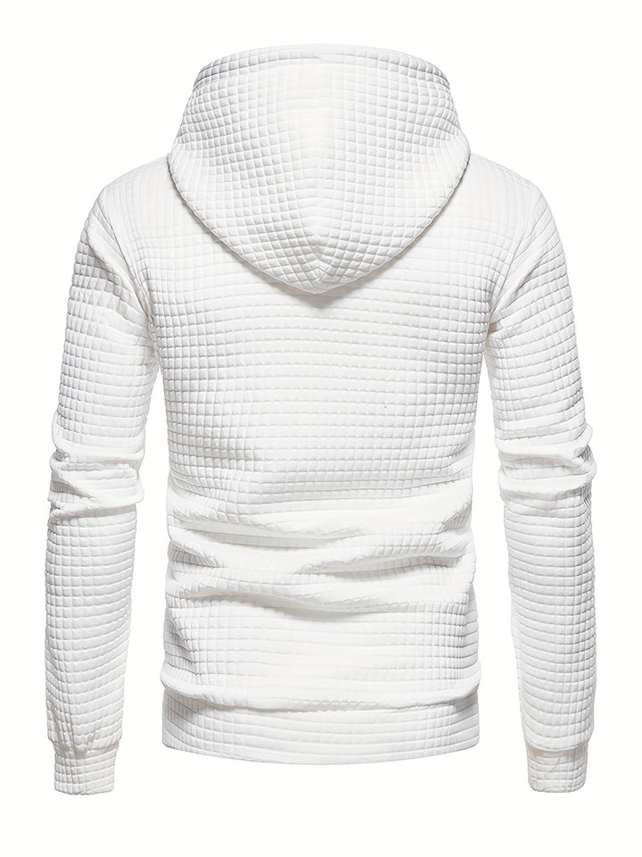 Men's Waffle Weave Comfort Hoodie-Hoodie-Bennys Beauty World