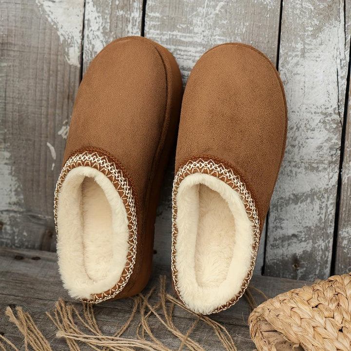 Women's Cozy Slip-On Flats - Casual Indoor/Outdoor Shoes-Shoes-Bennys Beauty World