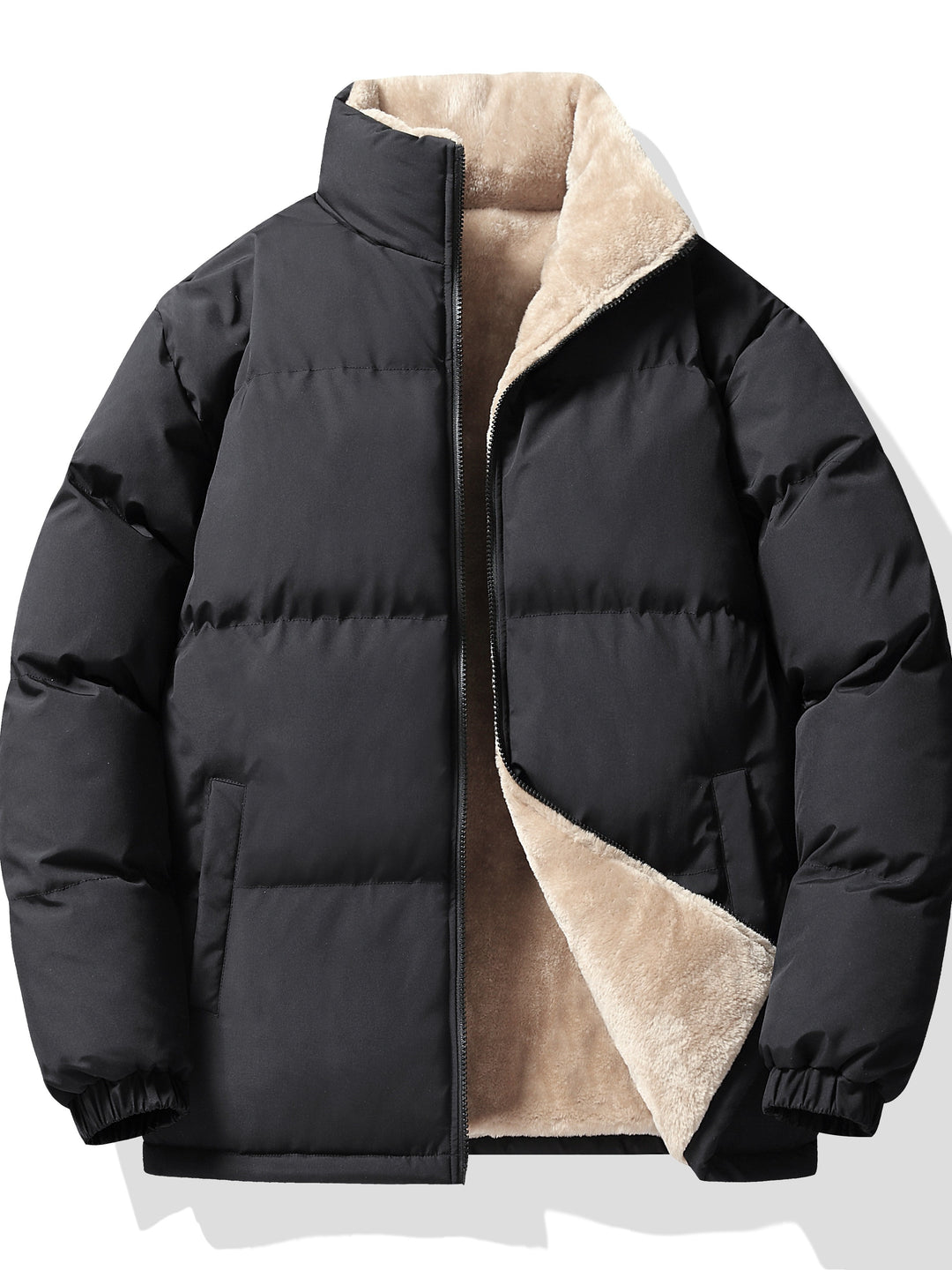 Men's Casual Windproof Thick Winter Coat-Jacket-Bennys Beauty World