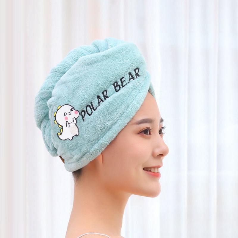 Home Daily Simple Embroidered Hair Drying-Haitr accessories-Bennys Beauty World