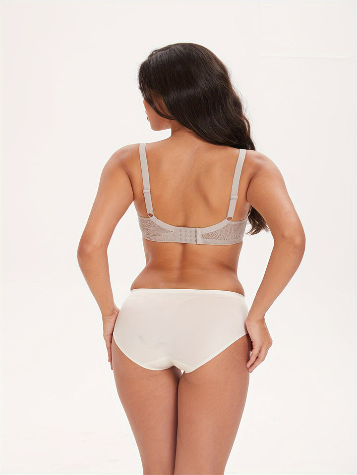 6-Pack Mature Style Solid Color Push Up Bras
