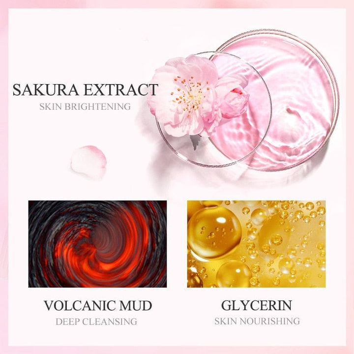 7PCS Japan Sakura  Facial Mud Mask Bennys Beauty World