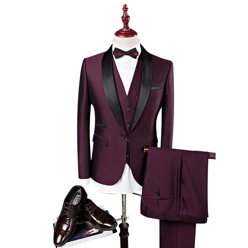 Men 3 Pieces Suit Set Men Wedding Suits-Suit-Bennys Beauty World