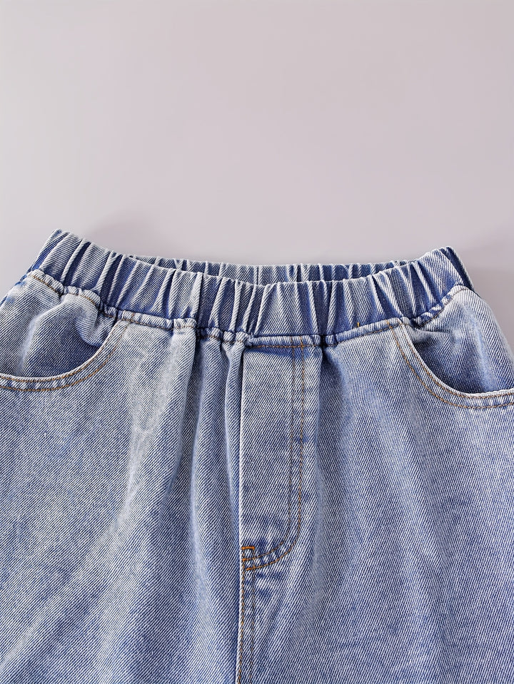 Sanrio Girls' Demim Jeans for Ages 10 to 12