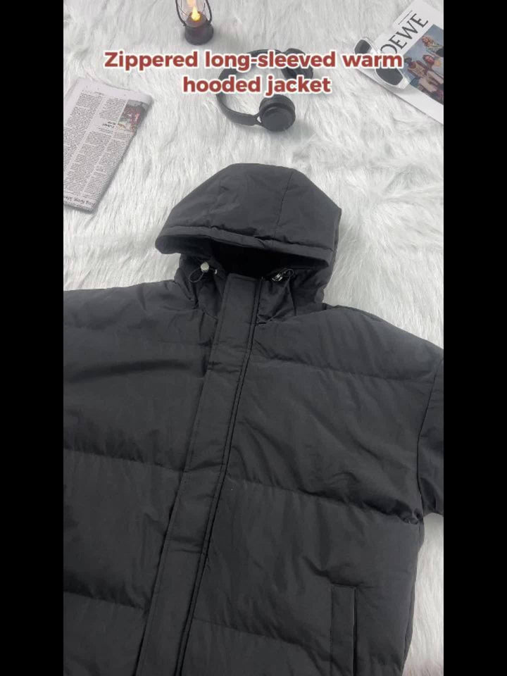 Men's Winter Windproof Hooded Jacket-Bennys Beauty World