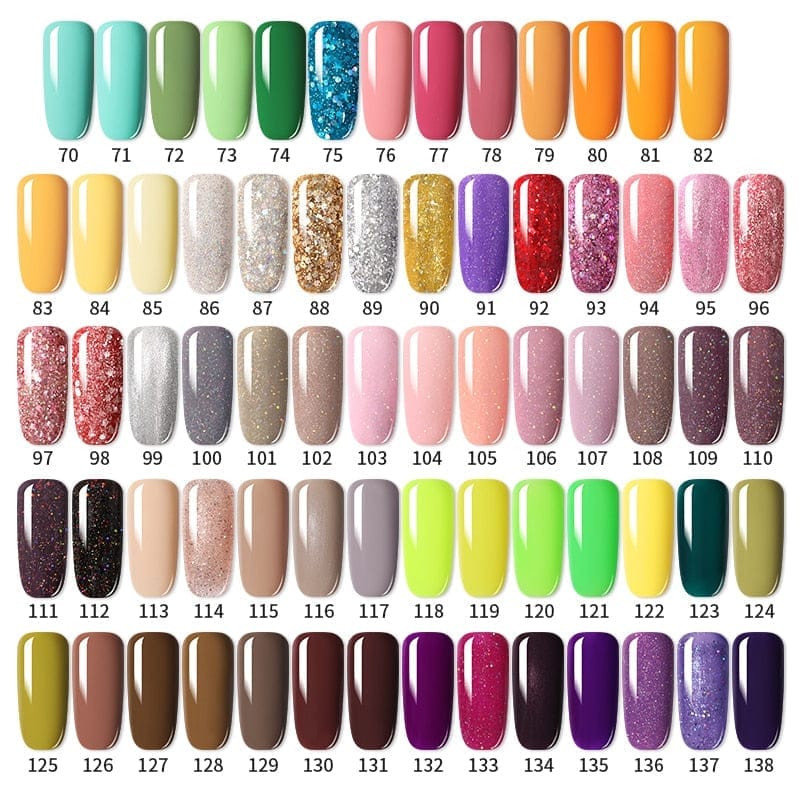 7ml Gel Nail Polish  For Nails Semi Permanent Soak Off Gel UV LED Nail Art Gel Bennys Beauty World