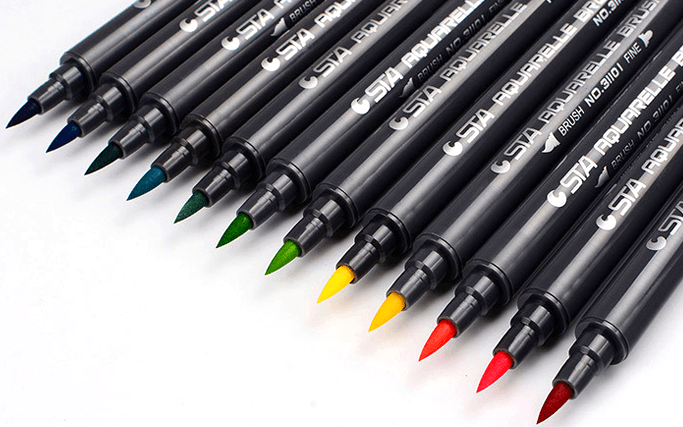 80 Colors Set Water Based Ink Sketch Marker Pens BENNYS 
