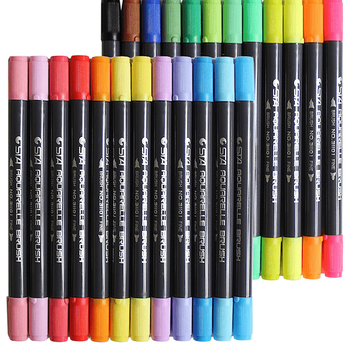 80 Colors Set Water Based Ink Sketch Marker Pens BENNYS 