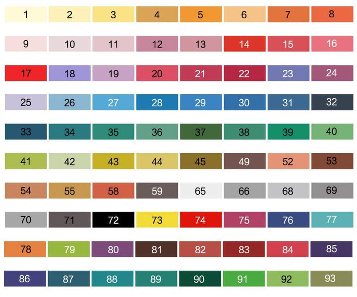80 Colors Set Water Based Ink Sketch Marker Pens Bennys Beauty World