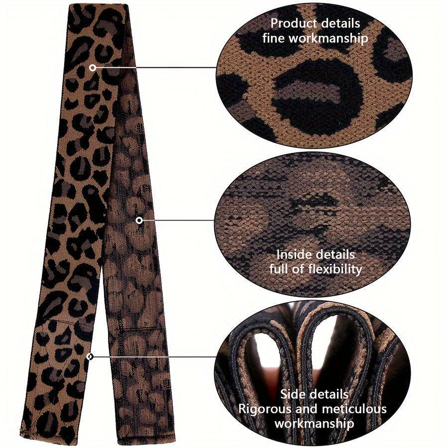 3 Pieces Wig Elastic Band Silvery Leopard Black Lace Melting Band-Hair band-Bennys Beauty World