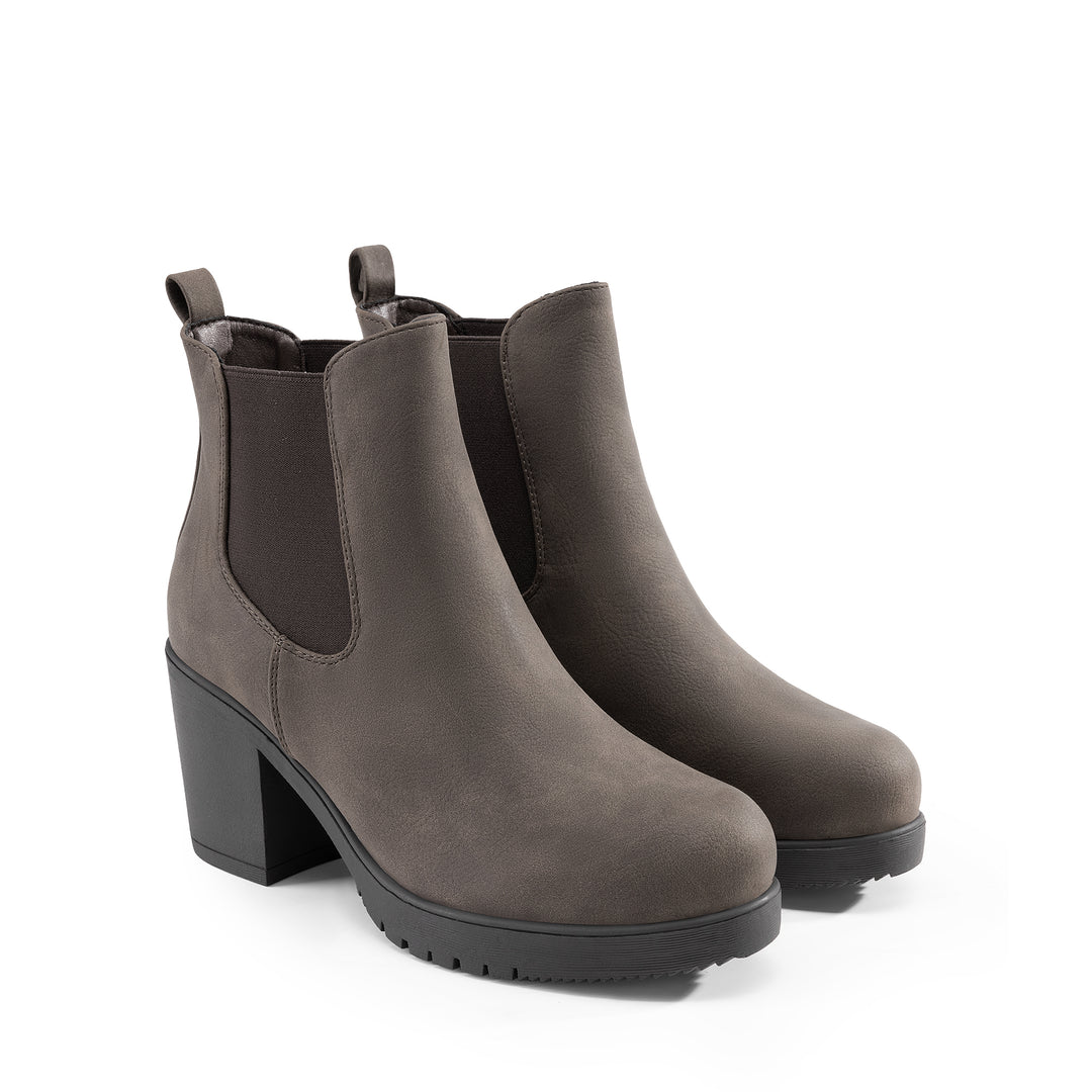 Chunky Heel Booties for Women | Slip-On, High Heel