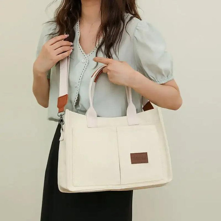 Casual Daily Canvas Tote Shoulder Bags For Women-bag-Bennys Beauty World