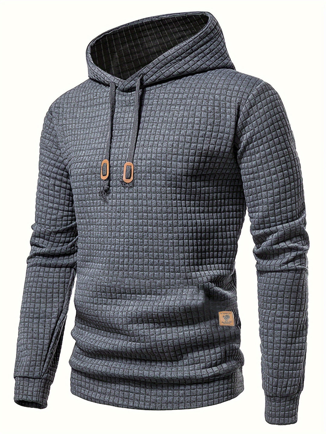 Men's Waffle Weave Comfort Hoodie-Hoodie-Bennys Beauty World