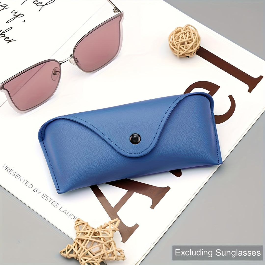 Portable Leather Glasses Case, Durable Soft Sunglasses Pouch