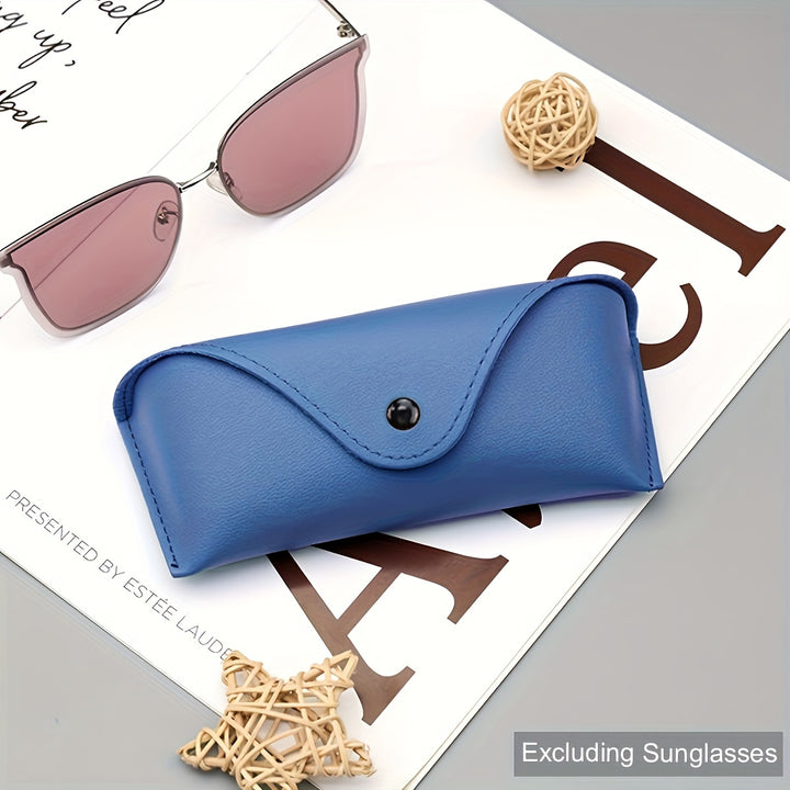 Portable Leather Glasses Case, Durable Soft Sunglasses Pouch