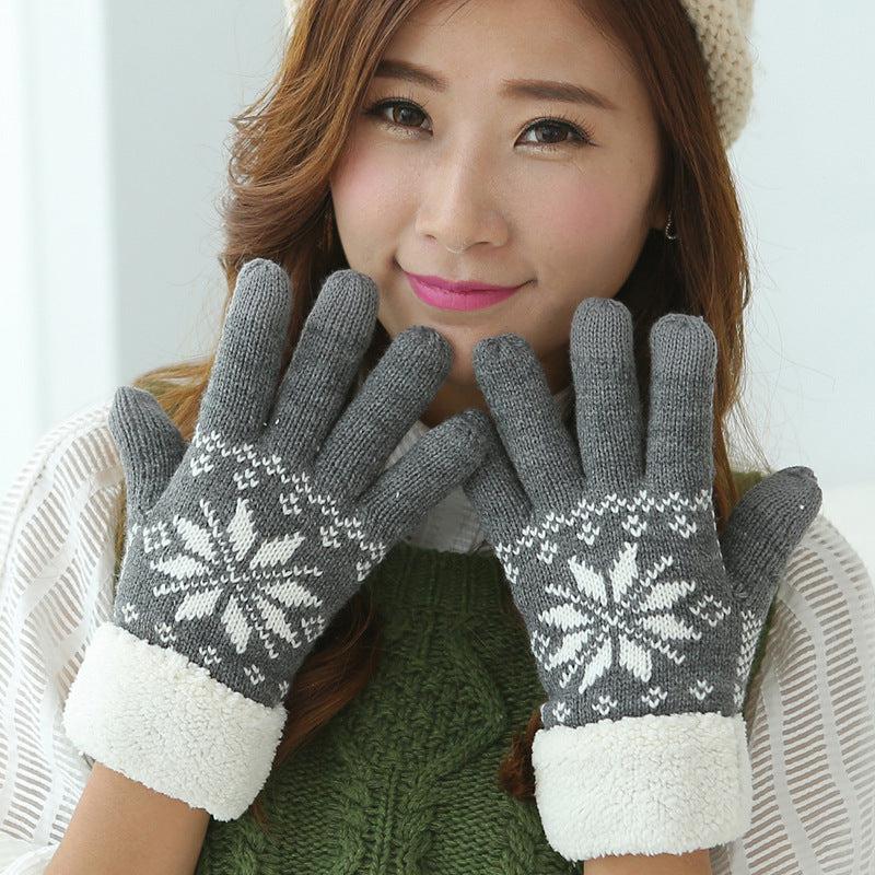 Velvet winter warm gloves-Gloves-Bennys Beauty World