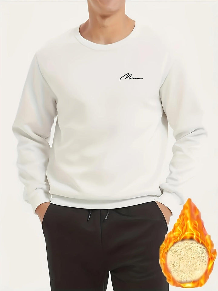 Men's Cozy Fleece Sweatshirt - Perfect for Winter and Fall-Bennys Beauty World