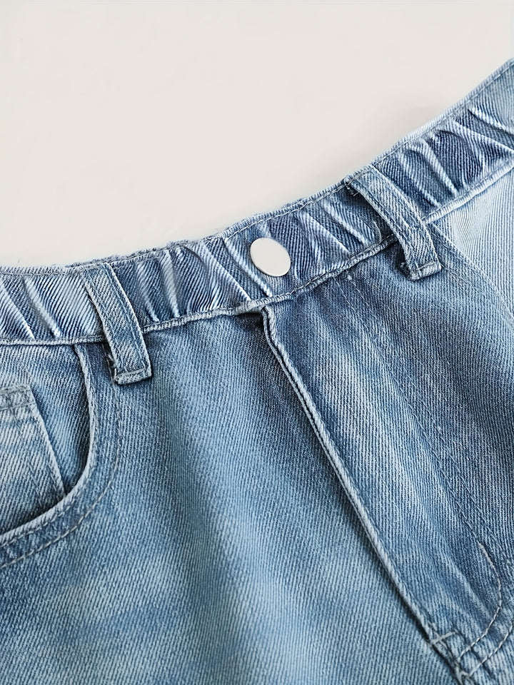 Cute Cartoon Print Jeans | Loose Straight-Leg Fit with Tailored Legs